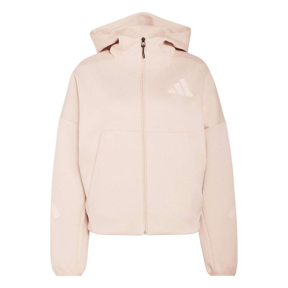 Adidas Womens/Ladies Z.N.E. Full Zip Hoodie / Blush Pink